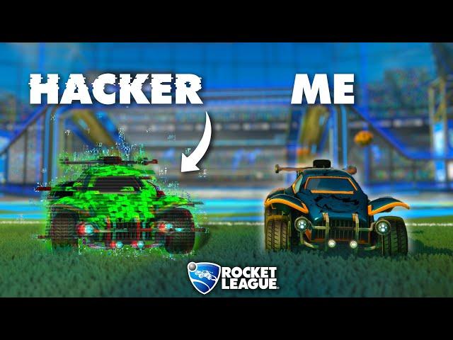 I Hired a HACKER in Rocket League for a day.. and challenged Pros