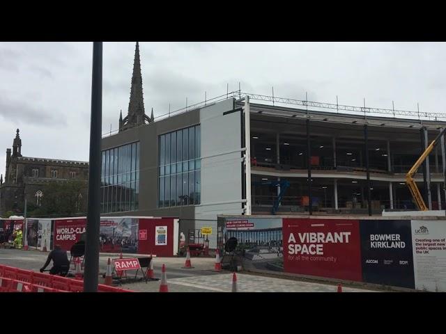 West view of the construction site | 02.10.20 | UCLan Masterplan