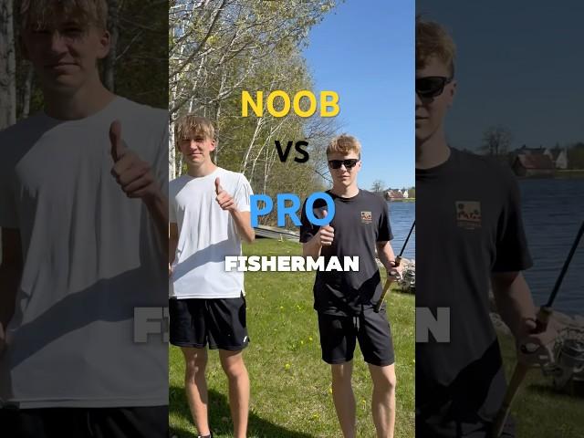 Noob VS Pro Fisherman?!??   #fishing #fish #funny #pro #noob #fisherman