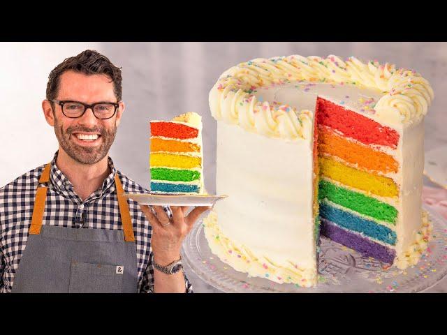 Easy Rainbow Cake Recipe