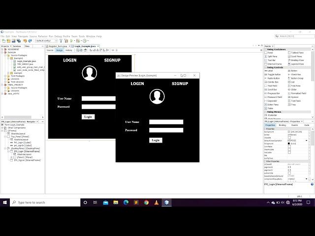 If you want to design AWESOME LOGIN Form Using Java(2020)