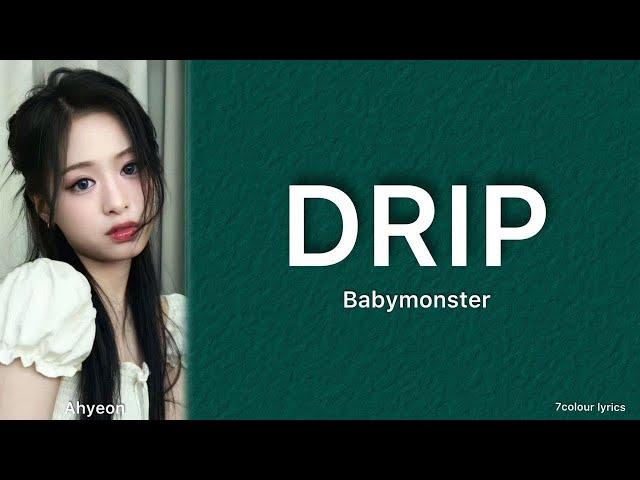 DRIP ​⁠ - @BABYMONSTER  - Easy Lyrics (English) #babymonster #drip #yg #lyrics #song