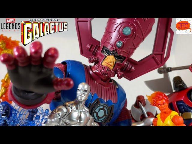 GALACTUS! Marvel Legends Heralds Silver Surfer Morg Nova Terrax Firelord Fallen Action Figure Review