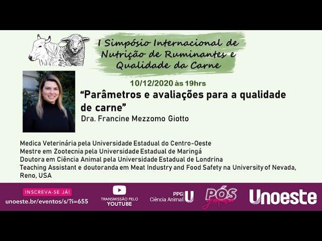 1º Simpósio Internacional de Nutrição de Ruminantes e Qualidade da Carne