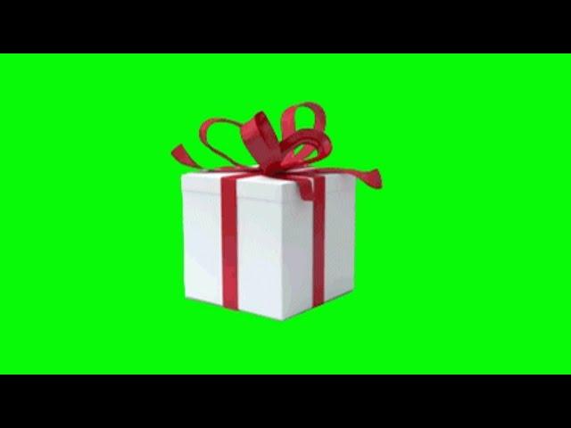 Green Screen Gift Box / Chroma Key