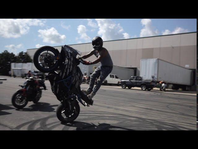 Hollywood Stunts Lot Day RAW Stunt Riding |  Leaned Back in Chiraq 2020