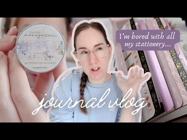 Many Mini Stationery Hauls & Finishing the Mystery Journal  Journal Vlog