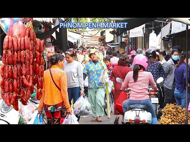 Phnom Penh Busy Market | Tomnub Toul Kork Market