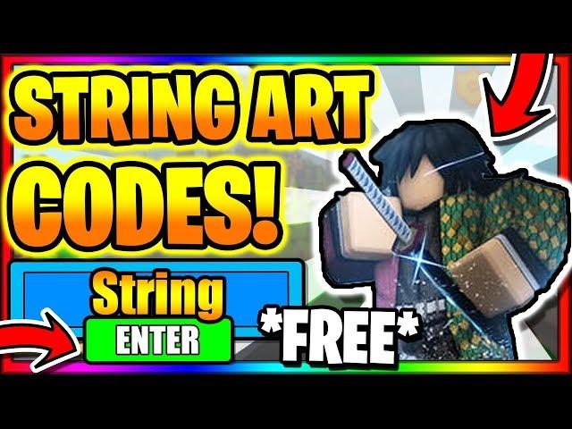 ALL *NEW* SECRET OP WORKING CODES!  [STRING ART UPDATE] Roblox Ro-Slayers