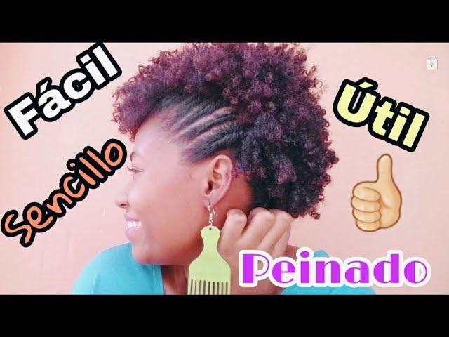 Peinado HERMOSO y RÁPIDO para tu afro CORTO