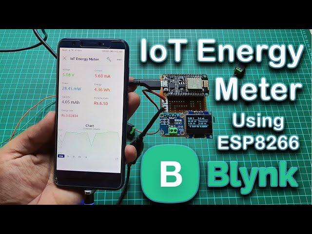 IoT Energy Meter using INA219 Sensor ESP8266 & Blynk 2.0