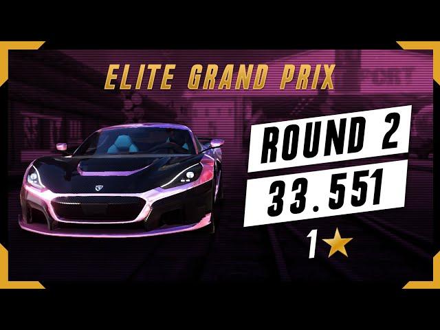 ASPHALT 9 - RIMAC C_TWO ELITE GRAND PRIX - ROUND 2 - 1* - 33.551