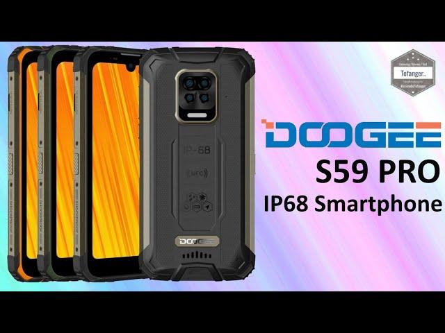 DOOGEE S59 Pro - IP68 Smartphone - 4GB Ram 128GB Storage - 10050mAh - Android 10 - Unboxing