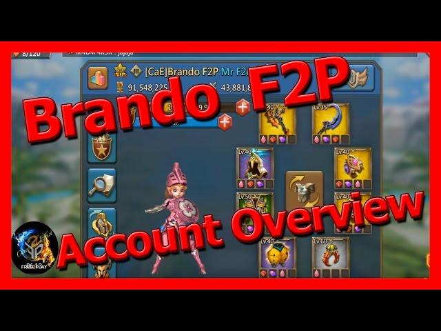 Brando F2P Account Overview - Lords Mobile