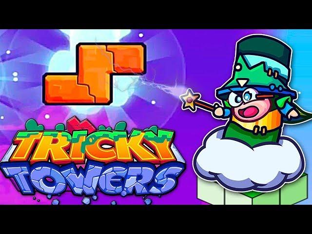 Tricky Tower (Трики тауэрс) - Прохождение испытаний (45 и 50 уровень) Тетрис с физикой