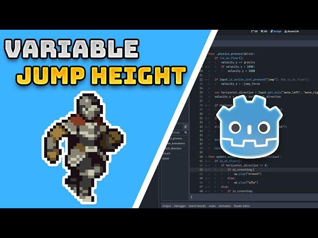 2D Platformer Variable Jump Height (Godot 4)