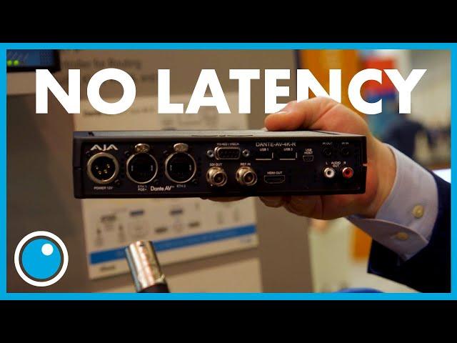 AJA's Dante AV 4K Has No Latency!  NAB 2023