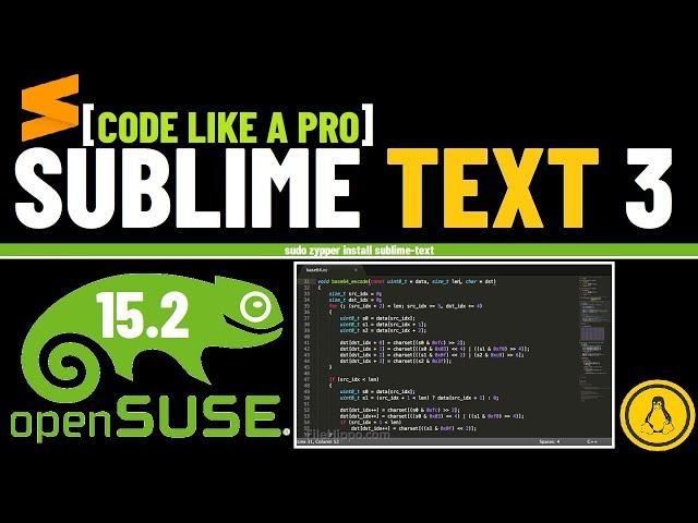 How to Install Sublime Text 3 on OpenSUSE 15.2 | Sublime Text for Linux | Sublime Text Editor Linux