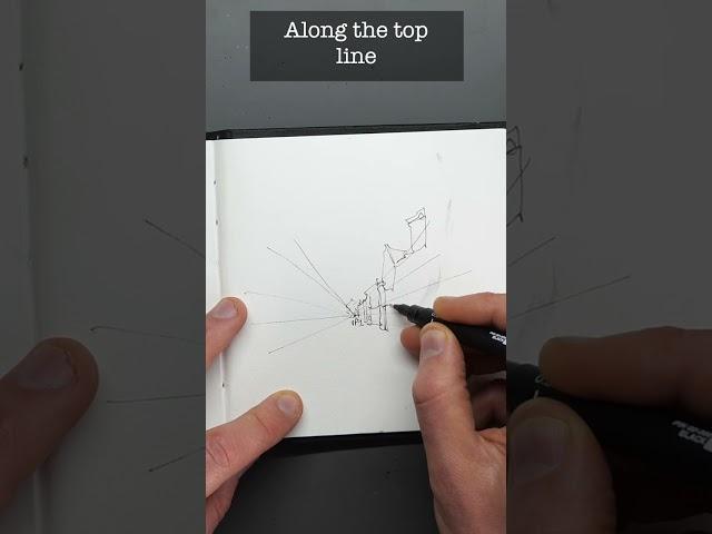 One Point Perspective Made Easy - For Urban Sketching Beginners