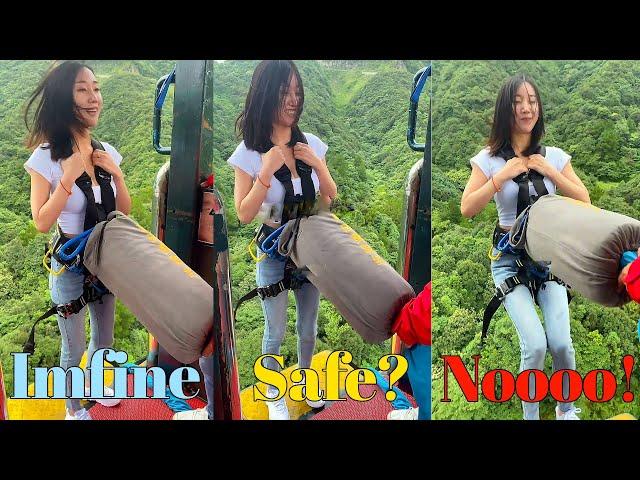 Bungee Jumping With Rope In Beautiful Place:Asmr Bungee Jumping