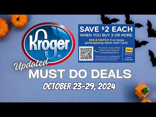 *SWEET* Kroger UPDATED Must Do Deals for 10/23-10/29 | Mega, $.99 Sale, & MORE