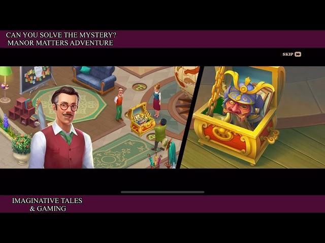 CAN YOU SOLVE THE MYSTERY? MANOR MATTERS ADVENTURE