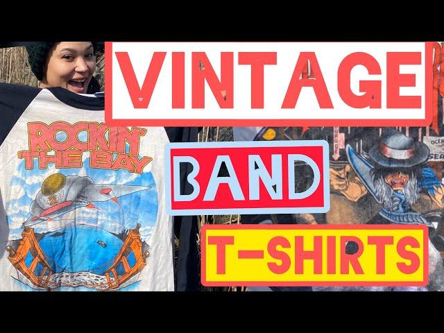 VINTAGE Single Stitched 70s-80s Rock concert T-shirts worth Thousands!