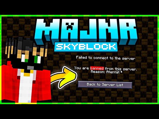 DOSTAL JSEM BAN NA MAJNRU! | MAJNR SKYBLOCK #6 [MarweX]