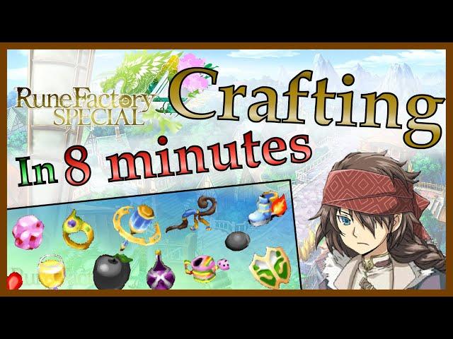 [RF4S] Everything you need to know about Crafting in Rune Factory 4 Special - Teacher's Guide