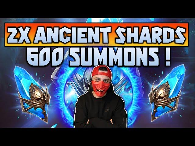 2X ANCIENT SHARDS | 600+ SUMMONS Chasing GOLD ! | ISL Pulls | Raid Shadow Legends