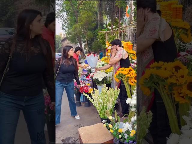 Unexpected slap pavangal flower shop boy  #girls #flowers #propose #rowdybaby