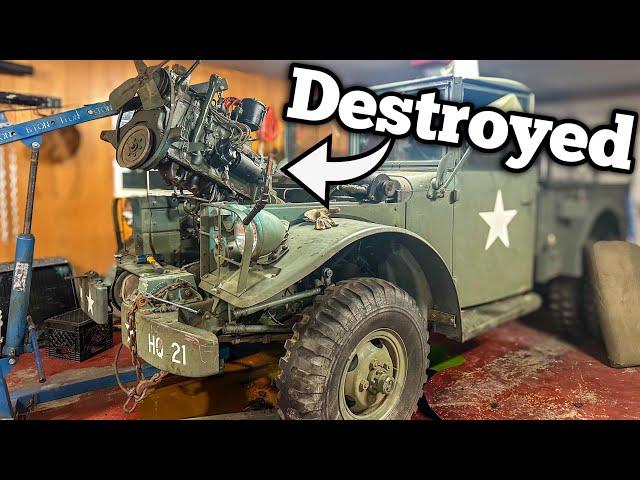 I DISCOVERED Why My Cheap Military Truck Was Parked – Tearing Down the Engine for Answers!