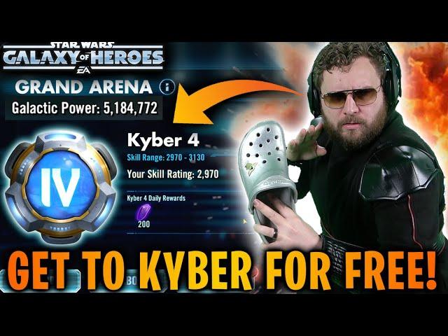 How I Reached Kyber in Grand Arena for FREE - My Low Gear F2P Counters for EVERY Galactic Legend!