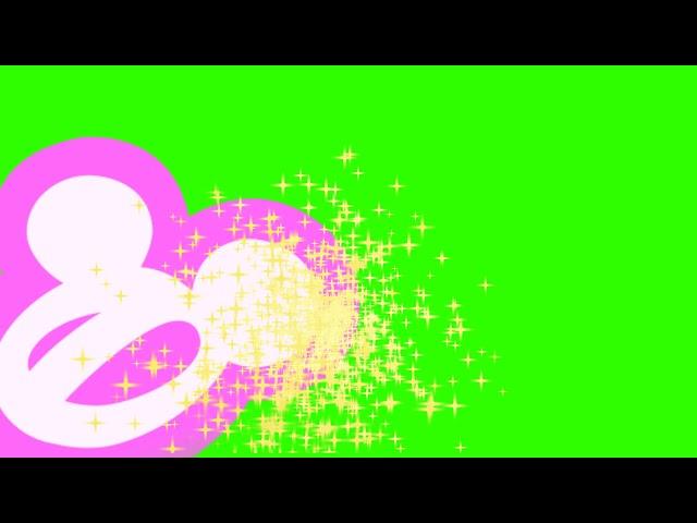 Pink Disney Channel Wand ID Green Screen