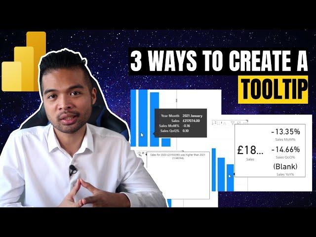 3 ways to create a tooltip in Power BI // Beginners Guide to Power BI in 2021