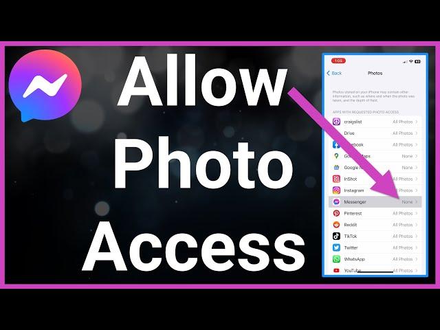 How To Allow Messenger Access To Photos