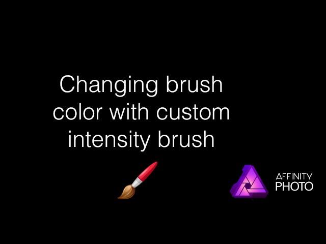 #01b Affinity Photo - Watermark your photos with a custom intensity brush