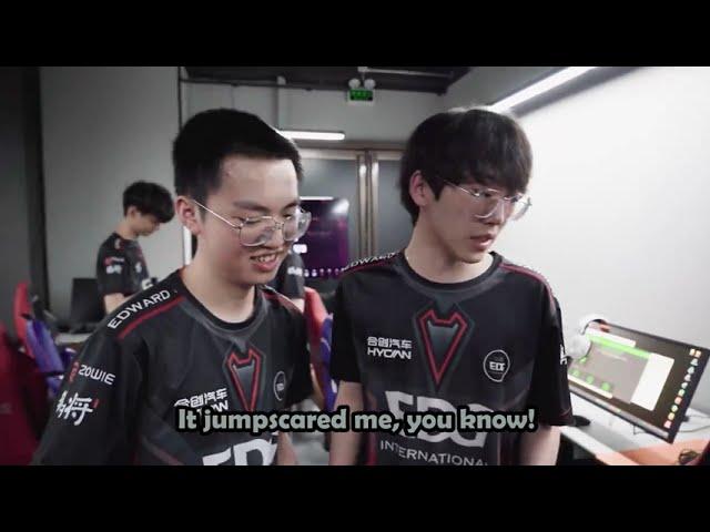 EDG Smoggy's Reaction to DYING for Kangkang's Ace! [ENG Sub]