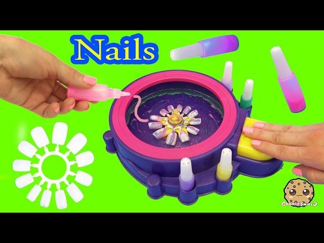 Fail - Make Your Own Custom Nails with Glitter Nail Swirl Art Kit Maker  - Cookieswirlc Video