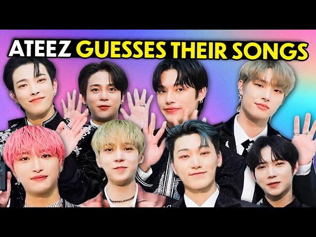 ATEEZ (에이티즈) Plays Guess That Song In One Second | K-Pop Stars React!