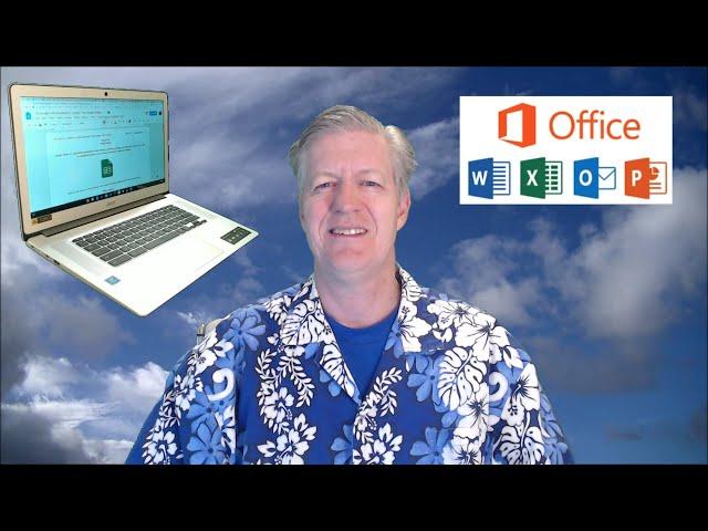 Running Microsoft Office on a Chromebook - How to install Online Word, Excel, and PowerPoint 2022