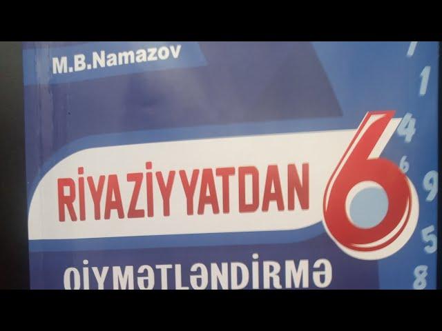 Namazov.Riyazi ifadə.Tənlik.Bərabərsizlik.(açıq)A variantı.6 cı sinif.