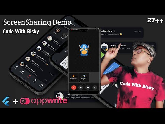 27. DEMO Mastering Real-Time Collaboration: Flutter WebRTC Screen Sharing Guide 