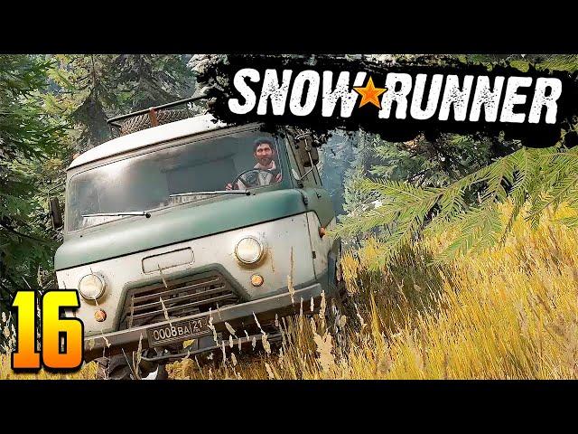 Прохождение SnowRunner #16 | Новые игрушки для американской грязи: УАЗ-452 и МАЗ-500