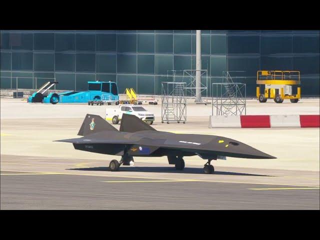 SR-72 DARKSTAR Takes Off at Gibraltar International Airport.