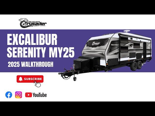 2025 Crusader Excalibur Serenity | Luxury Caravan Walkthrough | Side Club Lounge | Fibreglass Build