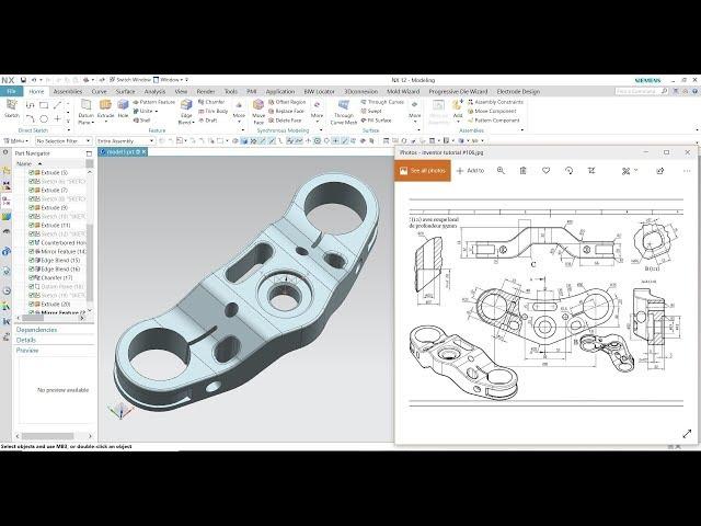 NX 12 Tutorial #11 | 3D Model Advanced