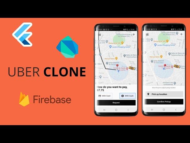 Flutter uber clone with backend and driver app | Flutter Taxi app