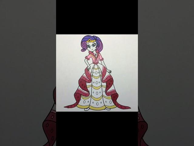 My Little Pony Equestria Girls Rarity Coloring #painting #enjoykids #equestriagirls #mylittlepony