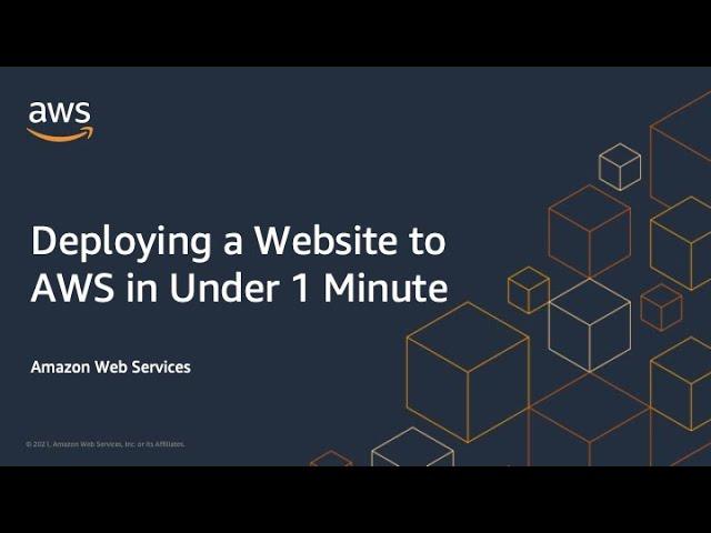 Deploying a Website to AWS in Under 1 Minute